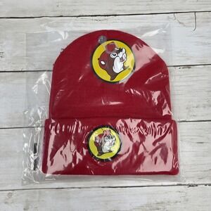 Buc-ee's Red Adult Size Cuffed Beanie Hat Bucees